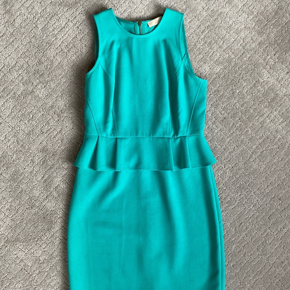 Peplum Dress Loft Size 2P